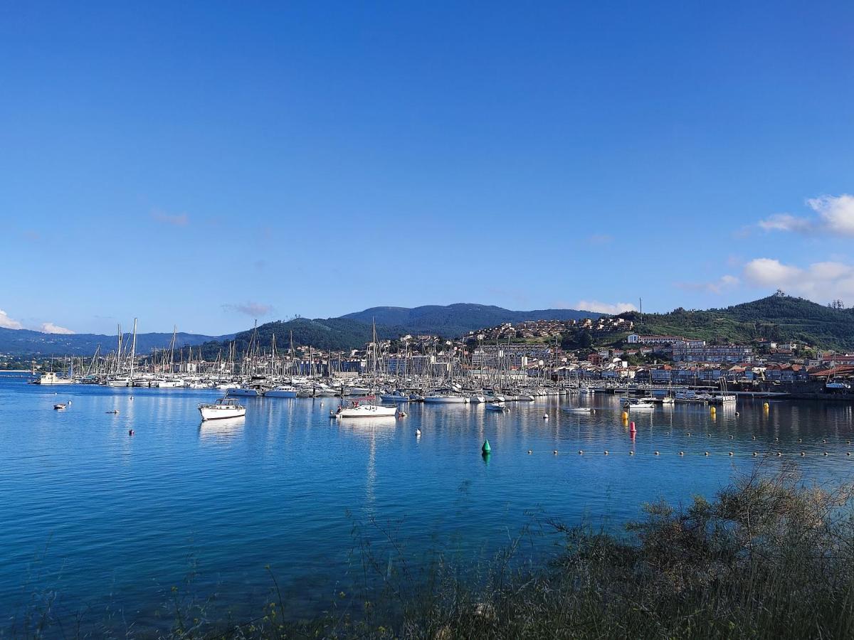 Inmejorables Vistas A Las Islas Cies Baiona Bagian luar foto